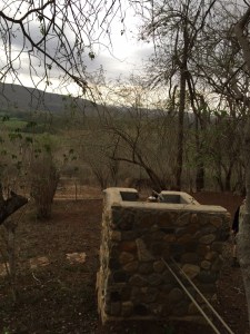 Outside shower with a view! (there were ones inside!