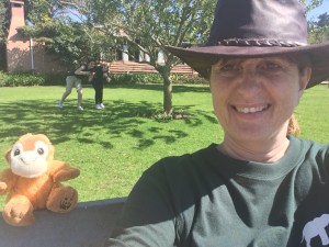 Selfie photo bombed by Lou and Sarah